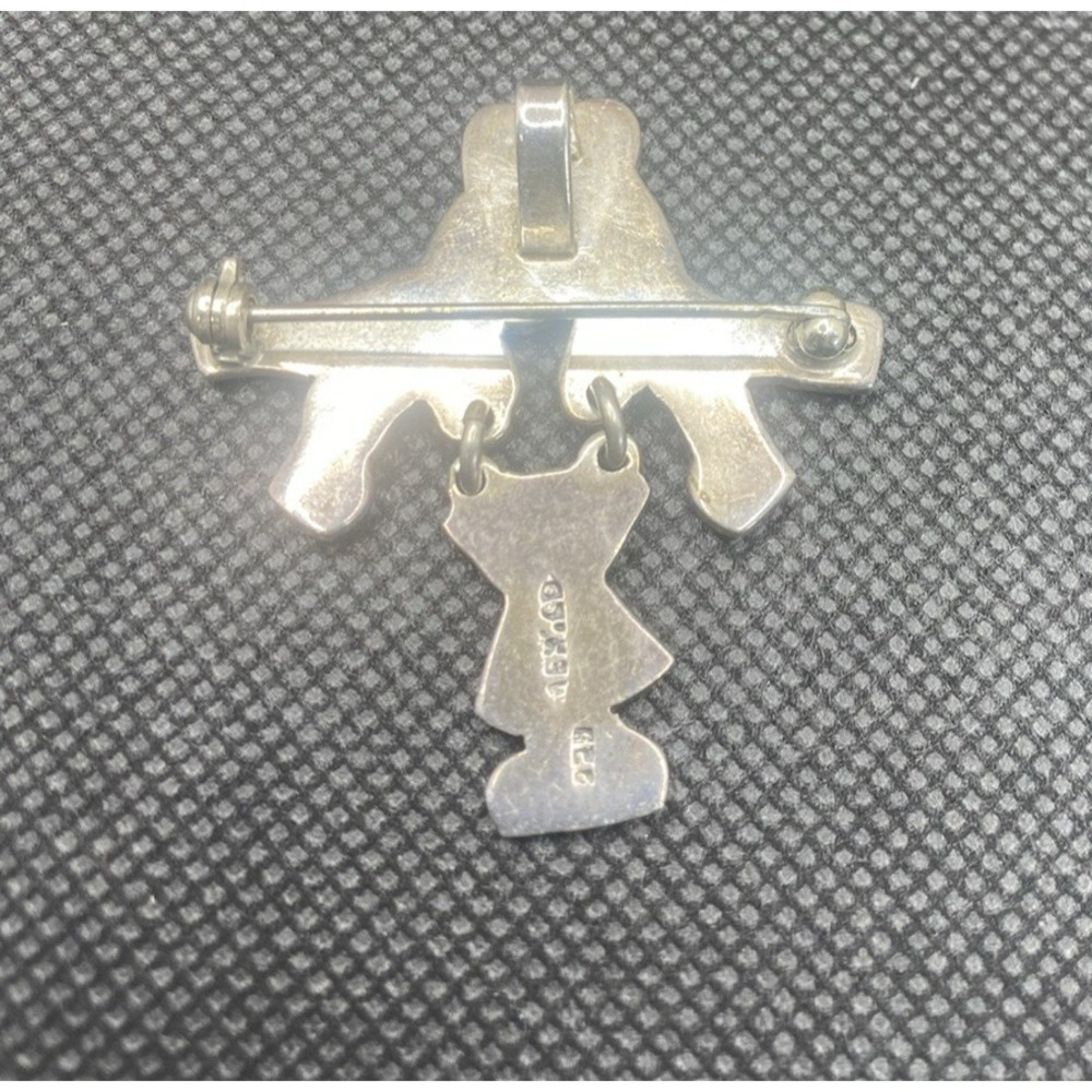 Children Holding Hands .925 Sterling Silver Pendant &/or Broach-Necklace not inc - Picture 4 of 4